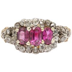 Stunning Ruby, Diamond Victorian Ring