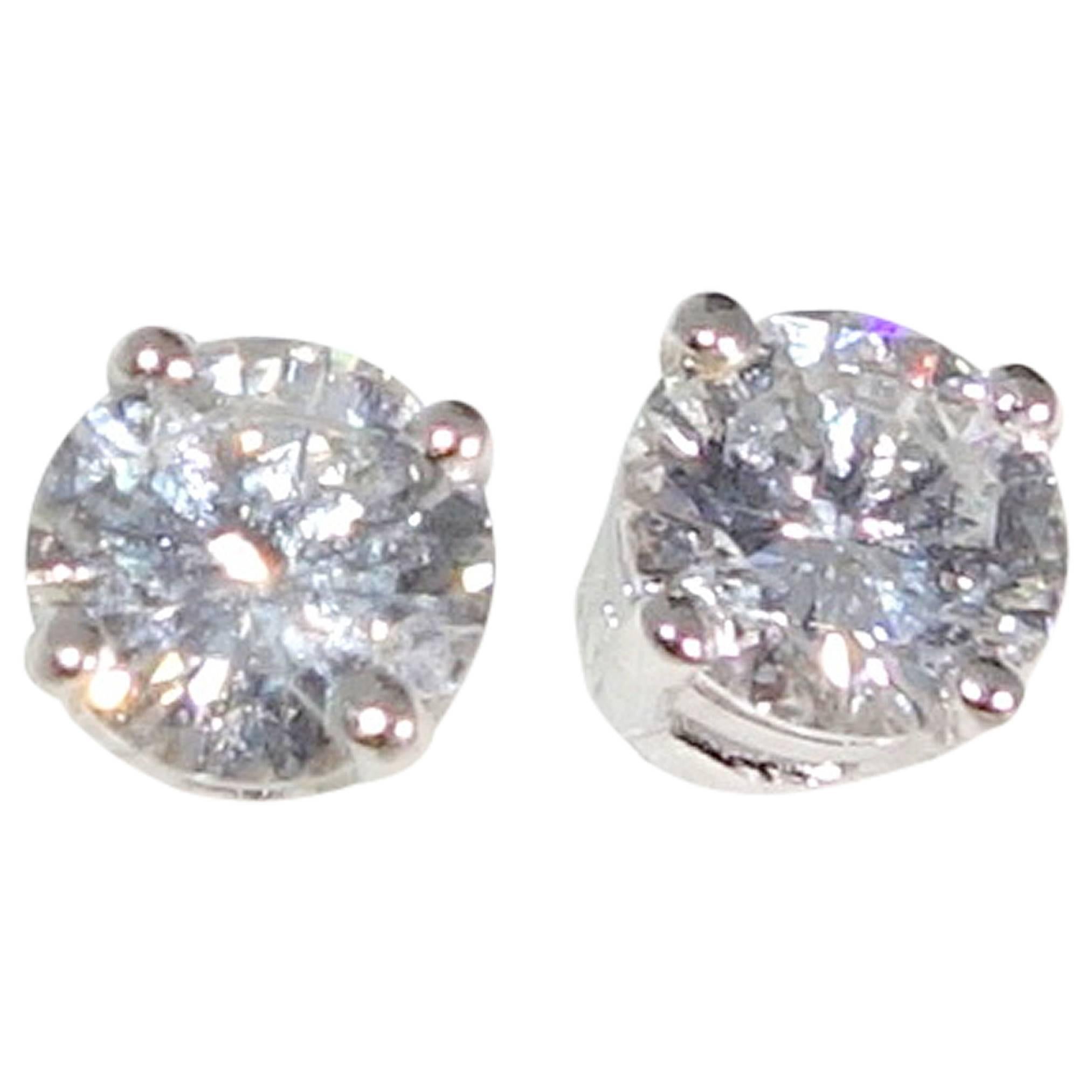 Pierre Famille Diamond Gold Stud Earrings