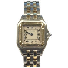 Cartier Panther Steel & Gold "2 stripe" Ladies Quartz Wrist Watch