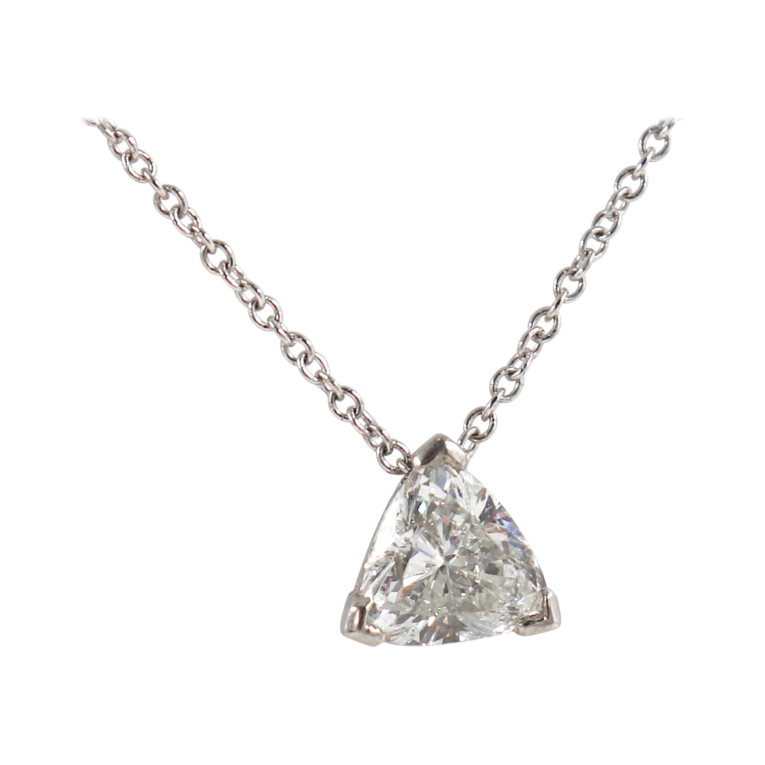 J. Birnbach Trillion Diamond Necklace For Sale