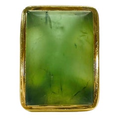 Denise Roberge Yellow Gold Chalcedony Ring