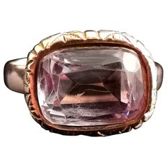 Antique Amethyst seal ring, 9 karat gold 