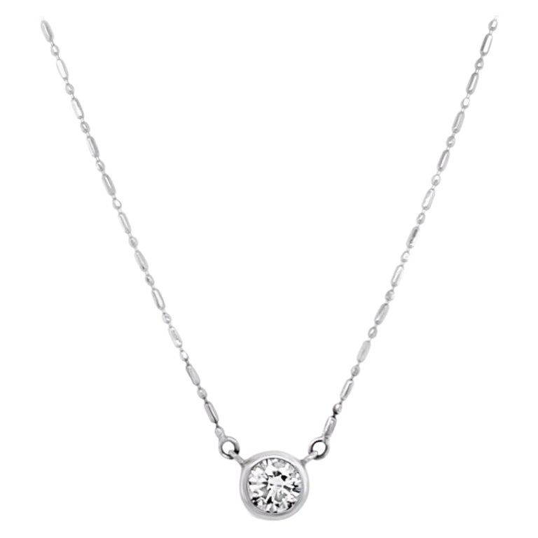 Brilliant Cut 18ct White Gold Diamond Fancy Link Necklace For Sale