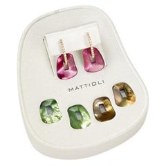 Puzzle Mattioli 18k  Orecchini in oro giallo o bianco e diamanti bianchi di piccole dimensioni