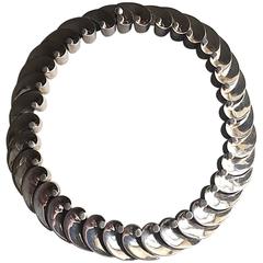 Antonio Pineda 970 Silver "Wave" Necklace