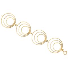 Handmade Gold Spiral Bracelet 4