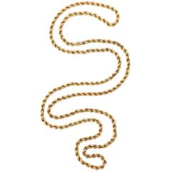 1940s Heavy Gold Rope Chain