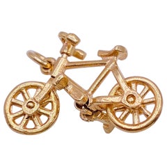 14K Yellow Gold Movable Bicycle Charm