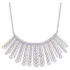Mindi Mond Diamond Pearl 18k Gold Necklace