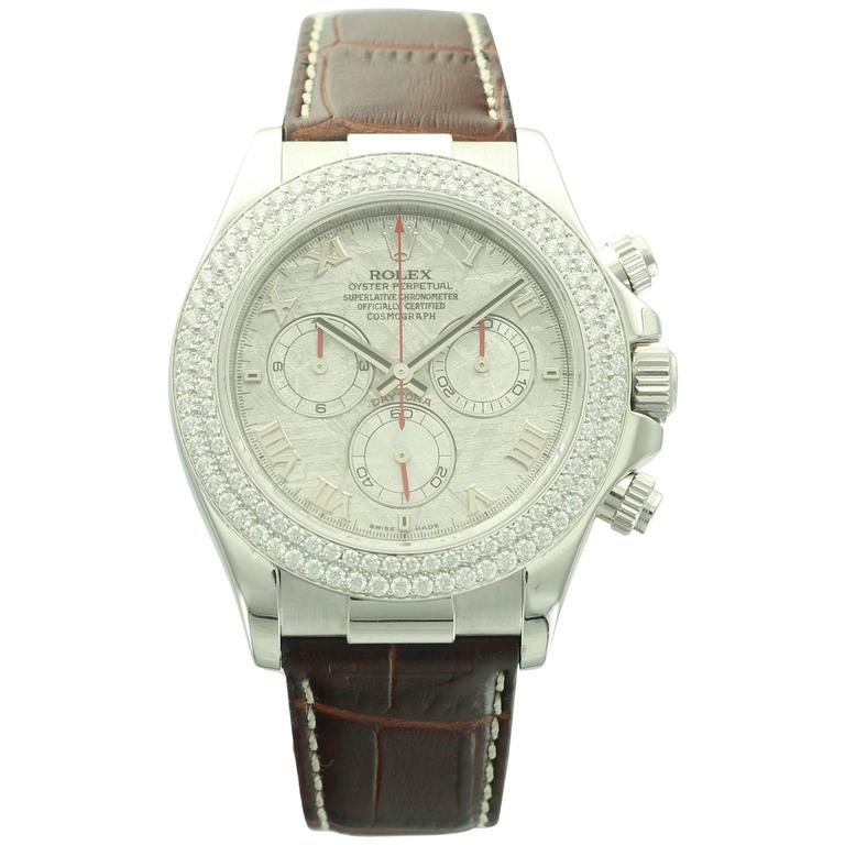 white gold meteorite daytona