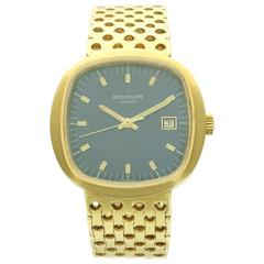 Patek Philippe Yellow Gold Beta 21 Quartz Wristwatch Ref 3587