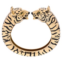 Cartier Bracelet jonc à double tête en or jaune 18 carats