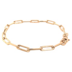 14K PaperClip Bracelet in Yellow Gold