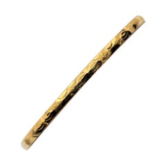 21kt Gold Bangle Bracelet 8.73 Gr, Stamped AS21K, Diamond Cut