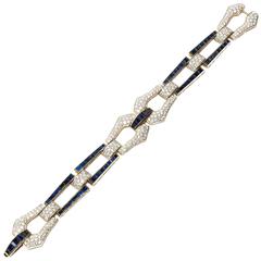 Sapphire Diamond Gold Bracelet 2