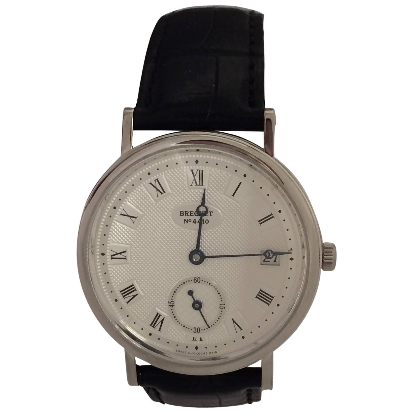 Breguet White Gold Classique Date Automatic Wristwatch Ref 5920 For Sale
