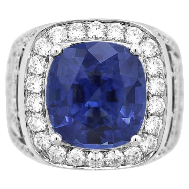 Orange Sapphire Diamond Gold Ring, GIA Certified For Sale at 1stDibs