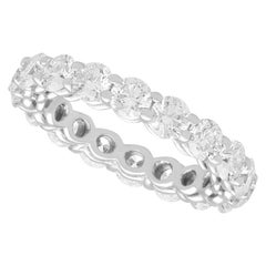 Retro 2.77 Carat Diamond and Platinum Full Eternity Ring