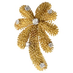 Tiffany & Co. Gold and Diamond Palm Tree Brooch