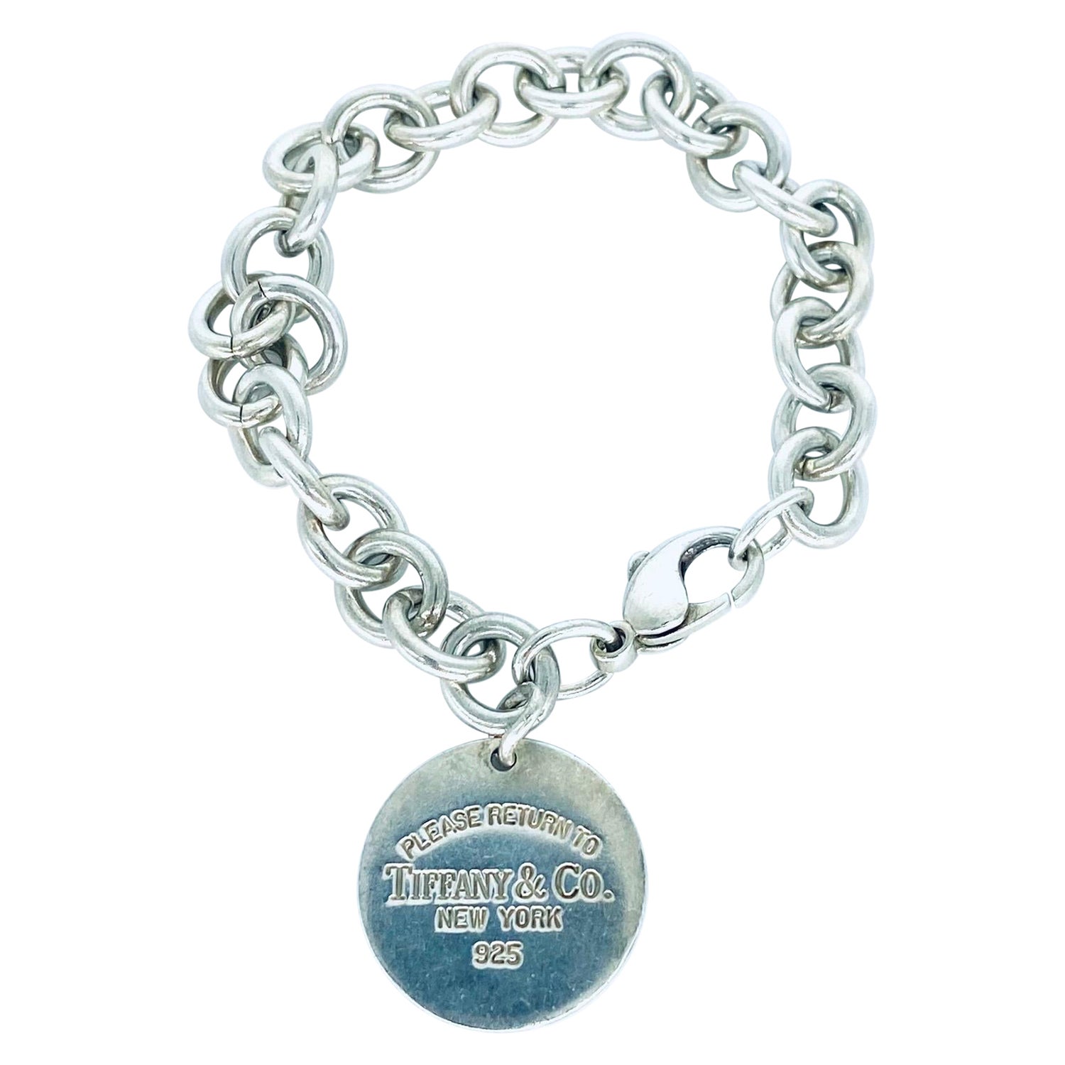 Please Return To Tiffany and Co. New York 925 Sterling Silver Bracelet For  Sale at 1stDibs