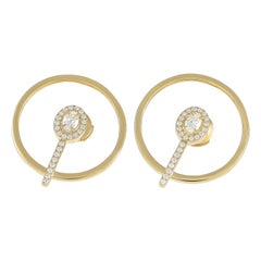 Messika 18K Yellow Gold 0.84 ct Diamond Earrings