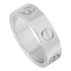 Cartier Love 18K White Gold Band Ring
