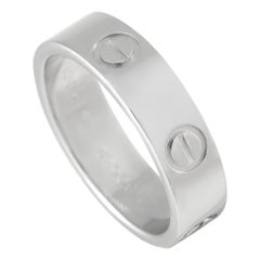 Cartier LOVE Platinum Band Ring