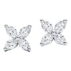 Tiffany & Co. Victoria Platinum Diamond Earrings