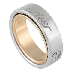 Cartier LOVE 18K White and Rose Gold Double Band Ring