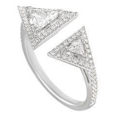 Messika 18K White Gold 0.72 Ct Diamond Ring
