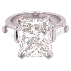 GIA Certified 7.22 Carat Radiant Cut Engagement Ring