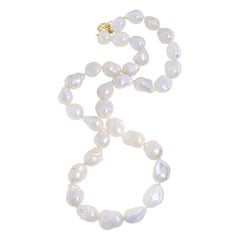 Baroque Freshwater Pearl 18K Yellow Gold Necklace