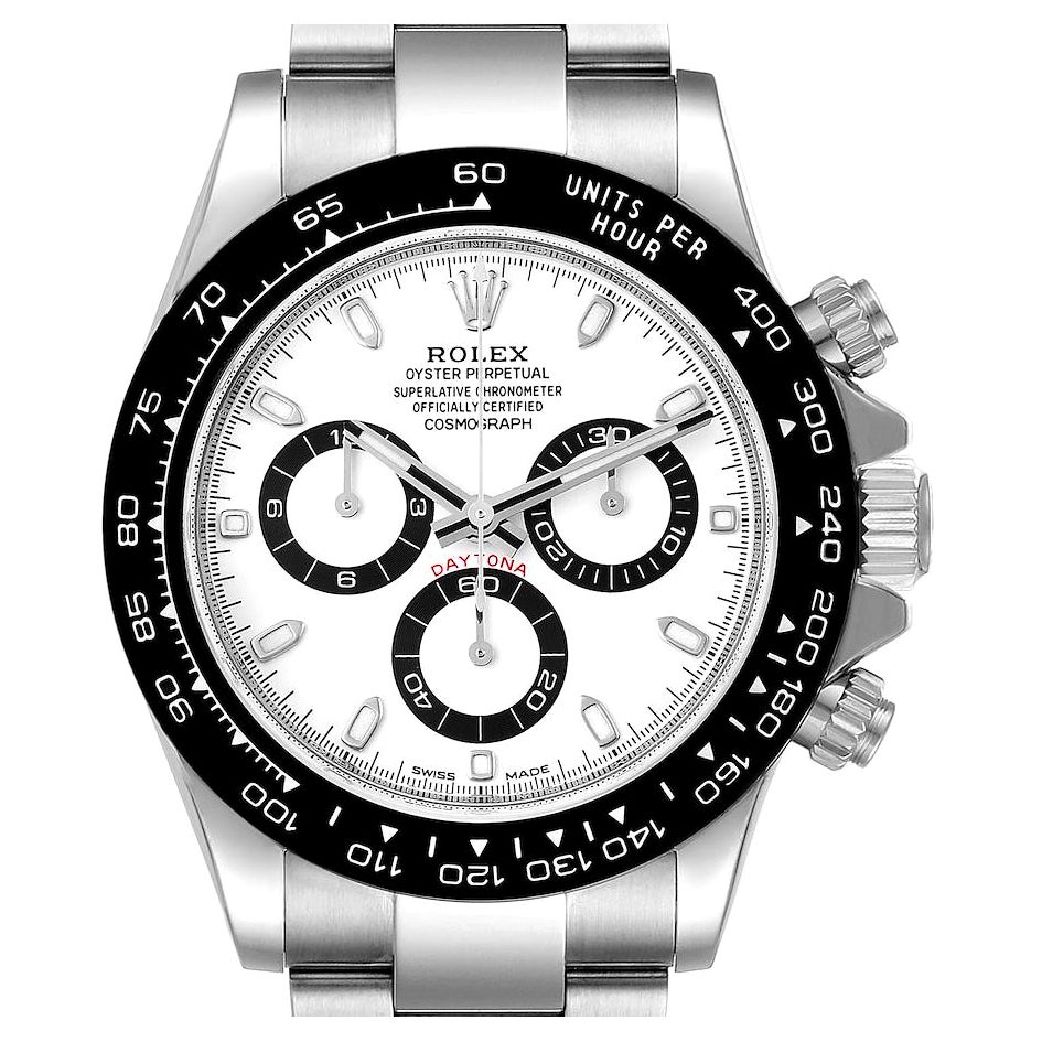 Rolex Daytona Ceramic Bezel White Dial Steel Mens Watch 116500 Unworn