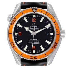 Omega Seamaster Planet Ocean Orange Bezel Steel Watch 2209.50.00