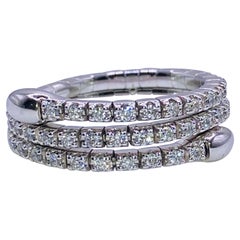 .65 Carat Diamond White Gold Flex Ring