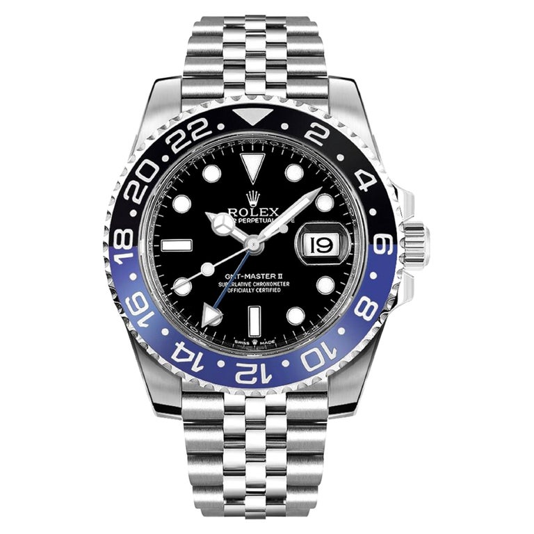 Rolex Batman GMTMaster II Jubilee Band For Sale at 1stDibs