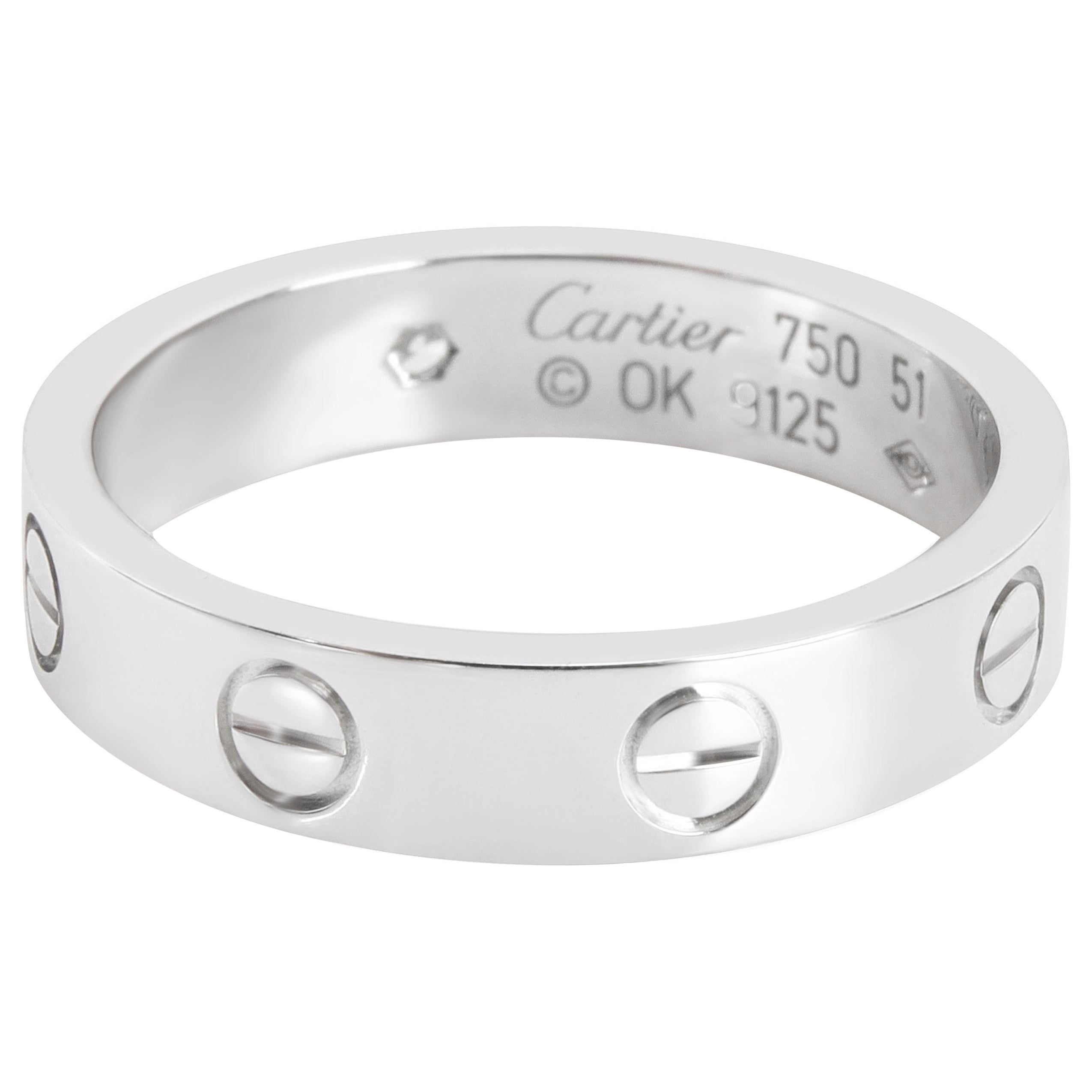 Cartier Diamond Gold Love Wedding Band Ring at 1stDibs