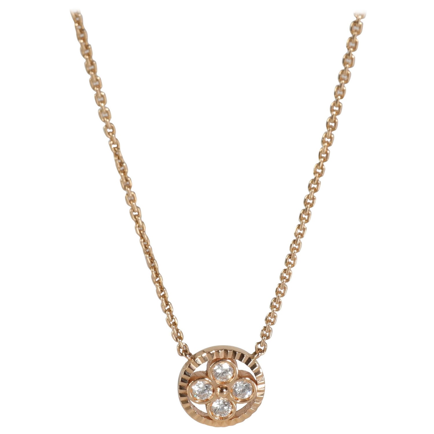 LOUIS VUITTON Color Blossom Star Pendant Necklace MOP Pink Gold Q93521  BF561908 | eLADY Globazone