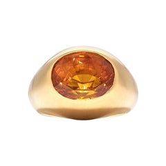 12.64 Carat GRS Certified Oval Ceylon Sapphire Ring