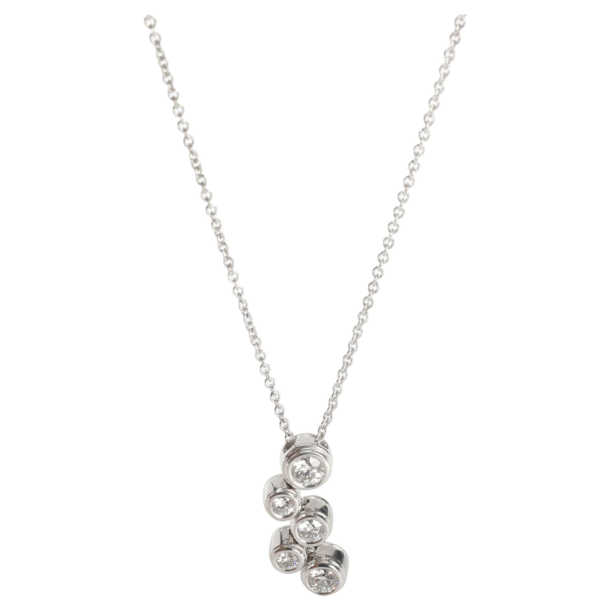 Tiffany & Co. Pendentif en forme de bulle en platine avec diamants 0,5 carat
