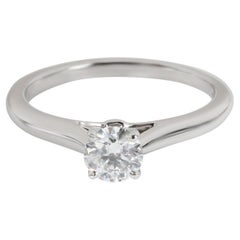 Cartier 1895 Diamond Engagement Ring in Platinum E VVS2 0.36 CTW