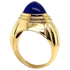18 Karat Yellow Gold and Lapis Lazuli Jaipur Ring by Boucheron