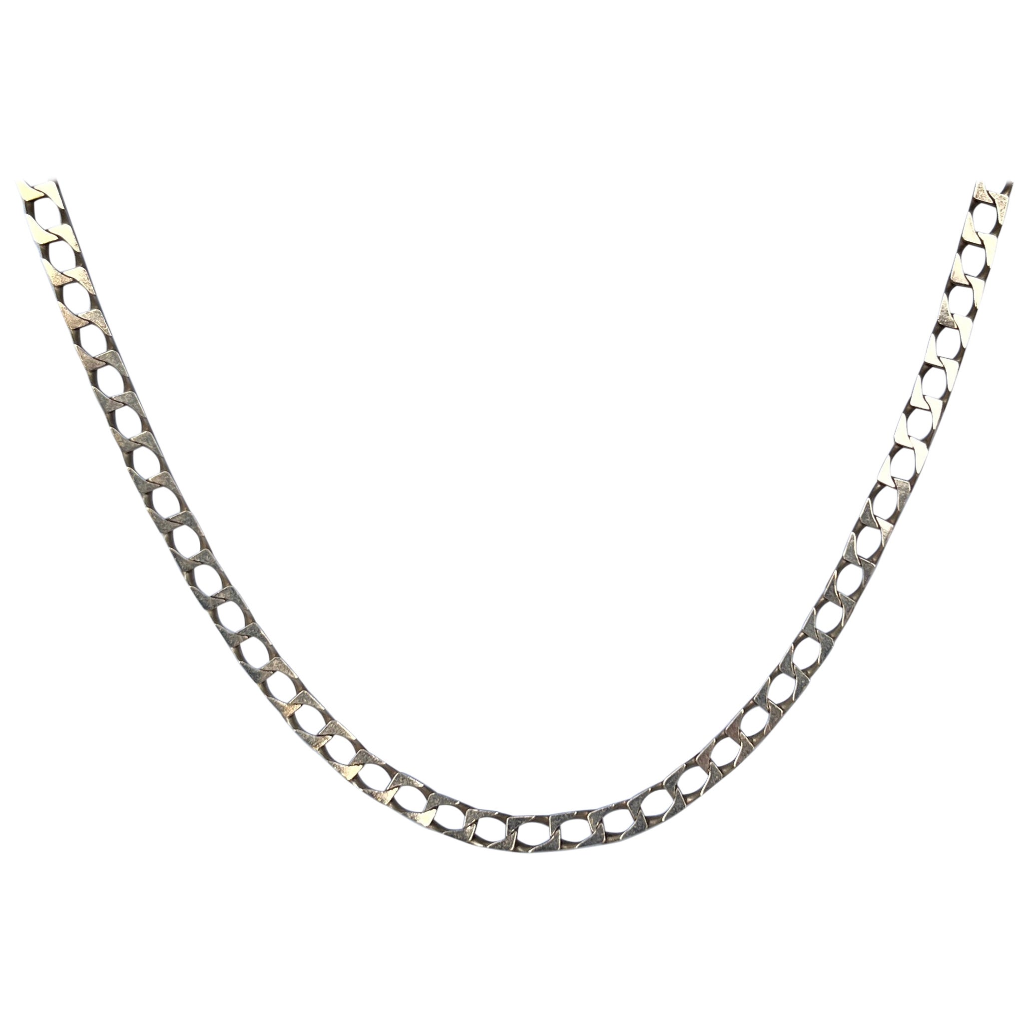 Vintage 9 Carat Gold Link Necklace For Sale