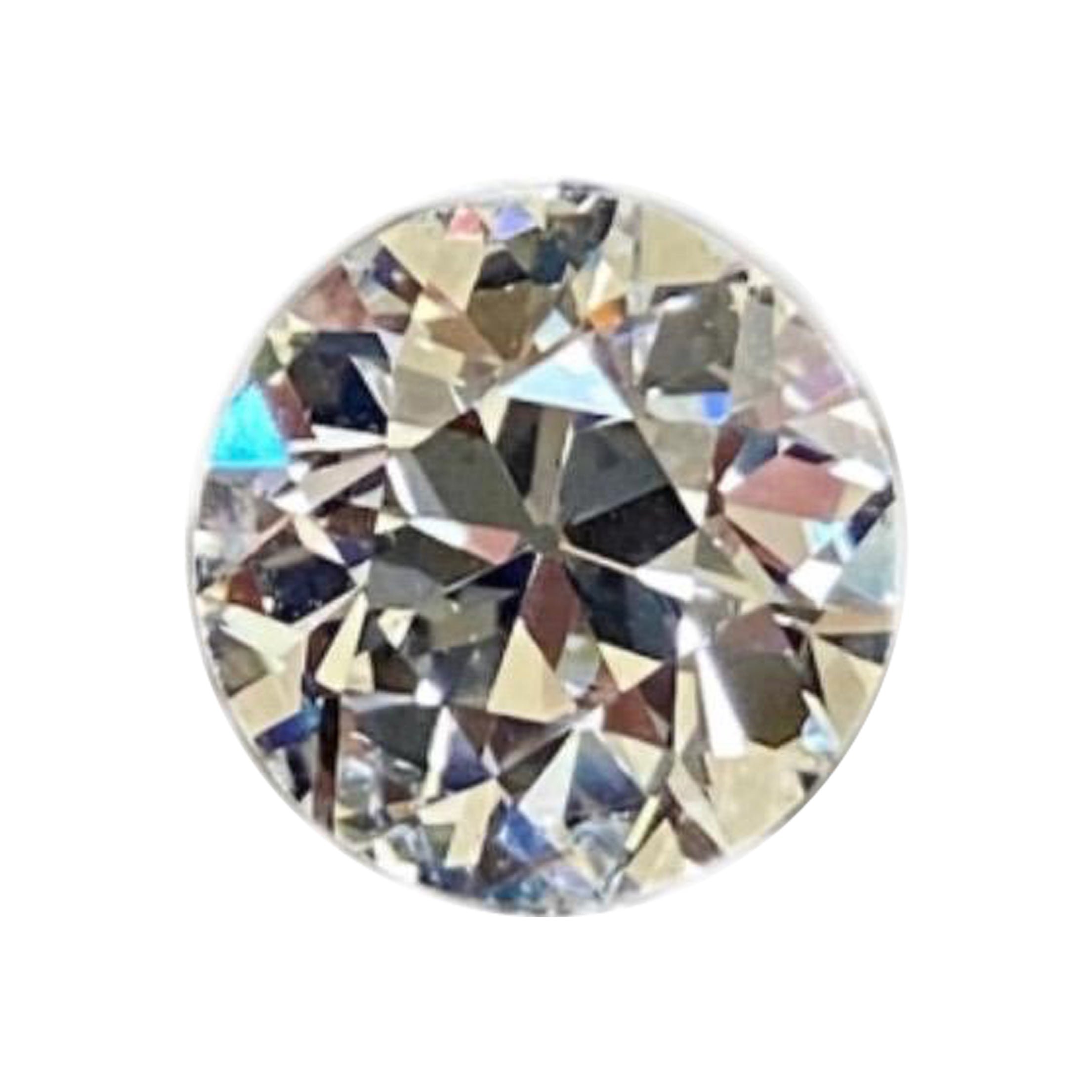 GIA Certified 2.28 Carat H Color SI1 Clarity Old European Cut Diamond For Sale
