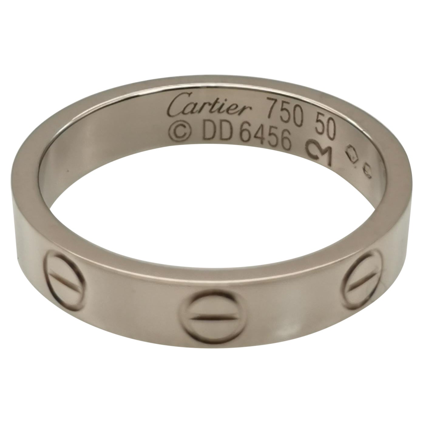 Cartier White Gold Mini Love Wedding Band Ring