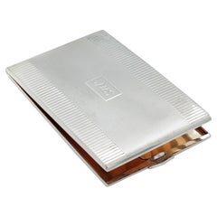 Retro Sterling Silver Cigarette Case by Napier