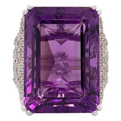 19 Carat Amethyst Cocktail Ring