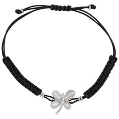 Schmetterling-Diamant-Armband aus 18 Karat Weißgold
