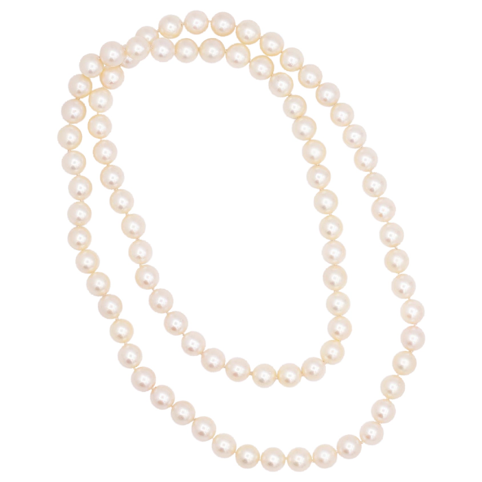 Halskette aus Akoya-Perlen im Angebot