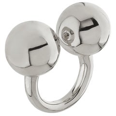 Betony Vernon "Double Sphere Massage Ring" Ring Sterling Silver 925 